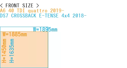 #A6 40 TDI quattro 2019- + DS7 CROSSBACK E-TENSE 4x4 2018-